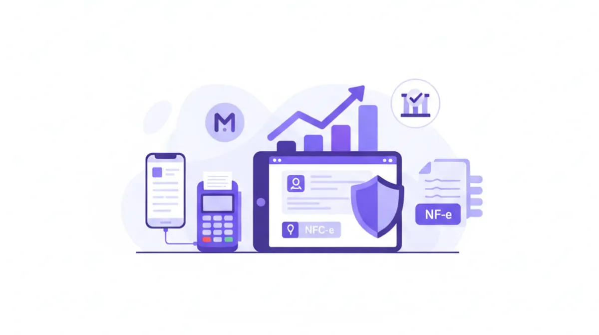 Nota fiscal para restaurante com NFC-e e QR Code