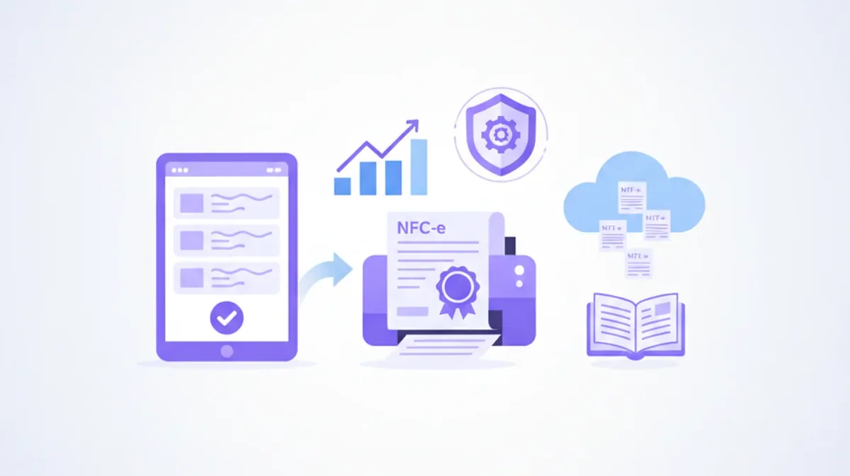 PDV com emissão de NFC-e integrado ao frente de caixa no varejo