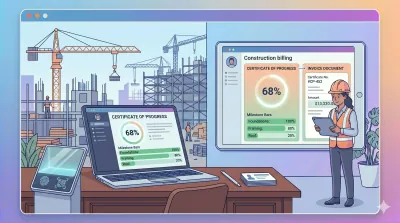 Sistema facturación constructora: certificados de obra y avance (2026)